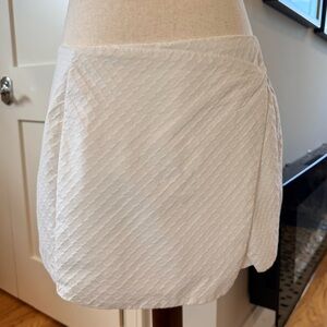 Lilly Pulitzer White Textured Mini Skirt